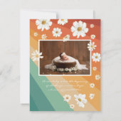 Welkom op de wereld | Retro Boho Birth (Achterkant)