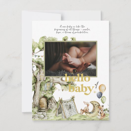 Welkom op de wereld | Woodland Circus Birth (Achterkant)