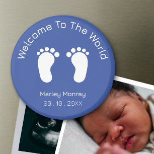 Welkom Op Deze Wereld Baby Jongensnaam Geboortedat Magneet