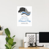 Welkom op het afscheid van politiepersoneel Thin B Poster (Thuiskantoor)