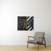 Welkom op het afscheidsfeest van politieagent met  wandkleed (In Situ (horizontaal))