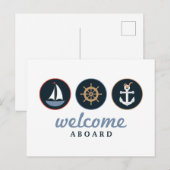 Welkom op het bord briefkaart (Voorkant / Achterkant)