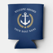 Welkom op het bord Naam Anchor Gold Laurel Navy Blikjeskoeler (Voorkant)