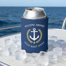 Welkom op het bord Naam Anchor Gold Laurel Navy Blikjeskoeler