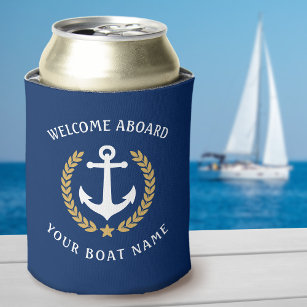 Welkom op het bord Naam Anchor Gold Laurel Navy Blikjeskoeler