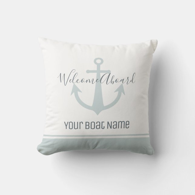 Welkom op het bord Naam Anchor Nautor Buitenkussen (Voorkant)