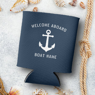 Welkom op het bord Nautical Anchor Boat Name Blikjeskoeler