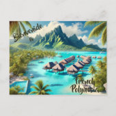 Welkom op het briefkaart Frans-Polynesië (Voorkant)