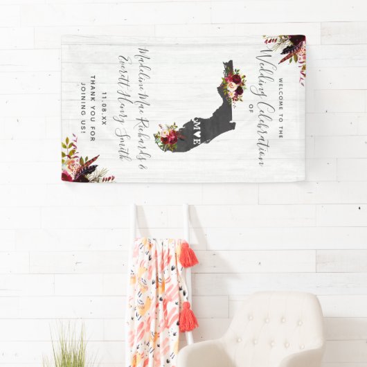 Welkom op het bruiloft van de staat Florida Spandoek (Insitu)