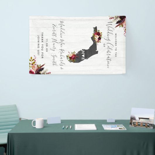 Welkom op het bruiloft van de staat Florida Spandoek (Beurs)