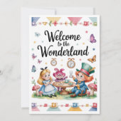 Welkom op het eerste verjaardagsfeestje van Wonder Kaart (Achterkant)