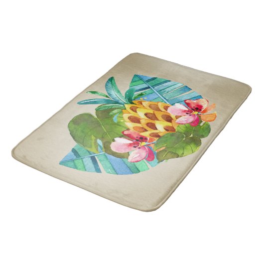 Welkom op het eiland Pineapple Badmat (Gekanteld)
