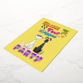 Welkom op het Feest met Vier Poten Folie Feestdagenkaart (Gedraaid)