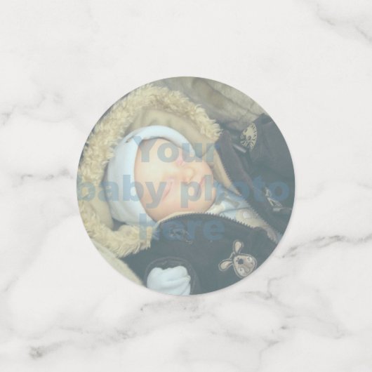 Welkom op het fotofeestje van de wereld confetti (Kleine voorkant)