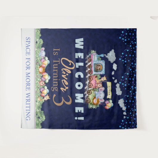 Welkom op het grote feest wandkleed (Voorkant (horizontaal))