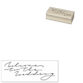 Welkom op het huwelijk rubberstempel (Gestempeld)