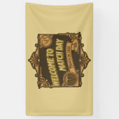 Welkom op het Match Day 2026 Feest Spandoek (Verticaal)