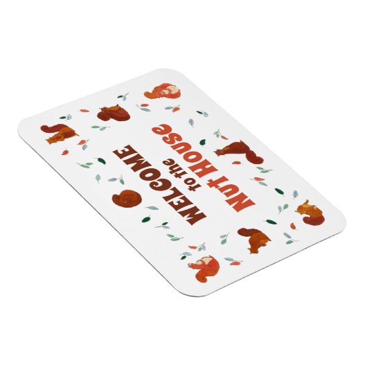 Welkom op het Nut House Squirrels Magneet (Rechterzijde)