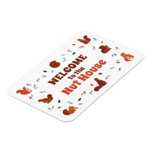 Welkom op het Nut House Squirrels Magneet (Linkerzijde)
