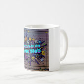 Welkom op het retro web koffiemok (Voorkant rechts)