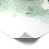 Welkom op het verlovingsfeest van het groene bergl poster (Hoek)