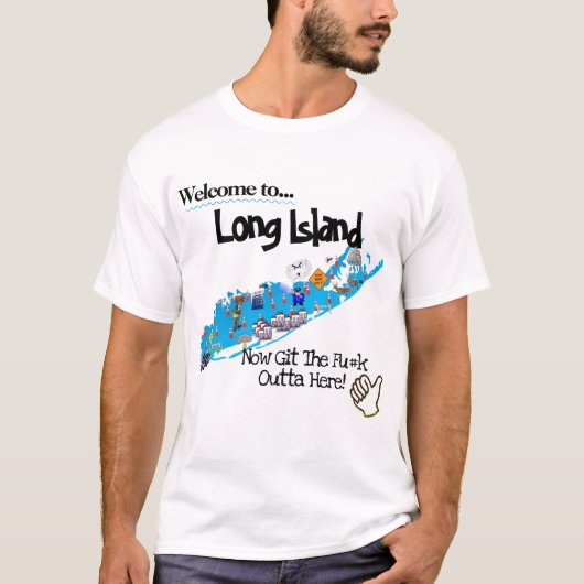 Welkom op Long Island T-shirt (Voorkant)