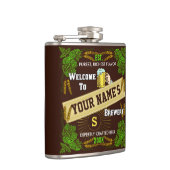 Welkom op maat: Hops Barley Beer Heupfles (Rechts)