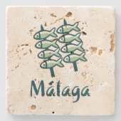 Welkom op Malaga 8: El Espeto Stenen Onderzetter (Voorkant)