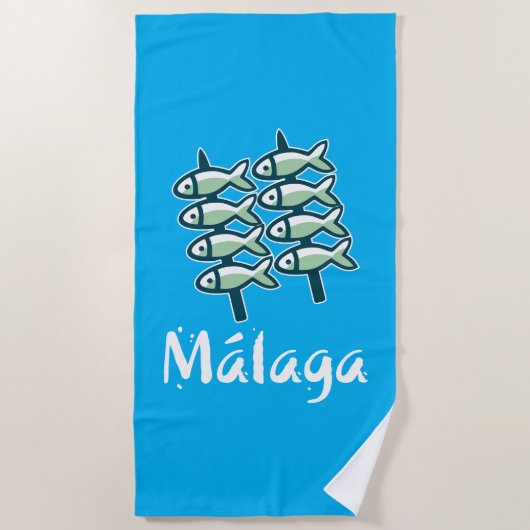 Welkom op Malaga 8: El Espeto Strandlaken (Voorkant)