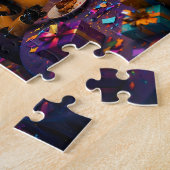 Welkom op mijn feest, leuk robot legpuzzel (Zijkant)