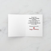 Welkom op mijn gekke wereld verjaardag kaart (Binnen)