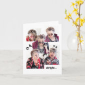 Welkom op mijn gekke wereld verjaardag kaart (Gele Bloem)