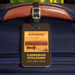 Welkom op mijn gelukkige plek bagagelabel