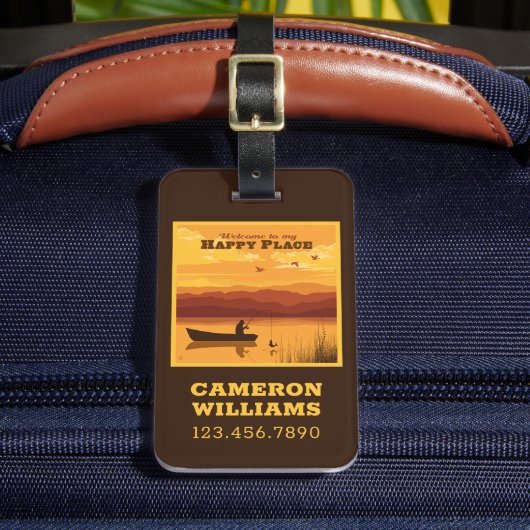 Welkom op mijn gelukkige plek bagagelabel (Voorkant Insitu 2)