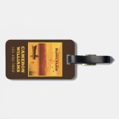 Welkom op mijn gelukkige plek bagagelabel (Achterkant horizontaal)