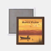 Welkom op mijn gelukkige plek magneet (Voorkant / Achterkant)