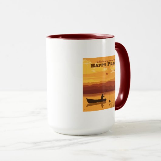 Welkom op mijn gelukkige plek mok (Voorkant rechts)