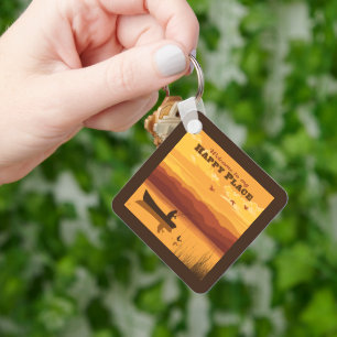 Welkom op mijn gelukkige plek sleutelhanger