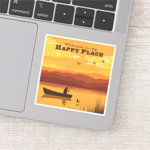 Welkom op mijn gelukkige plek sticker