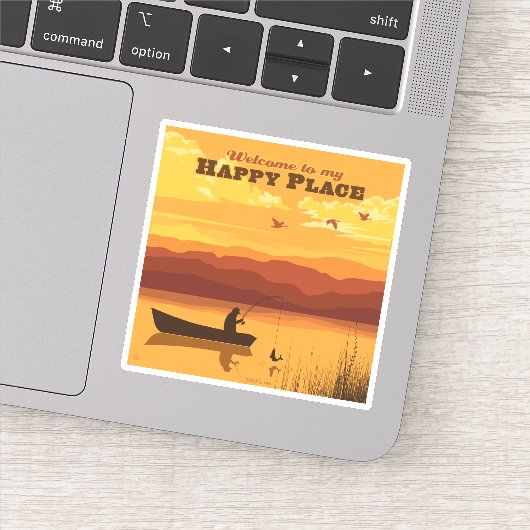 Welkom op mijn gelukkige plek sticker (Detail)