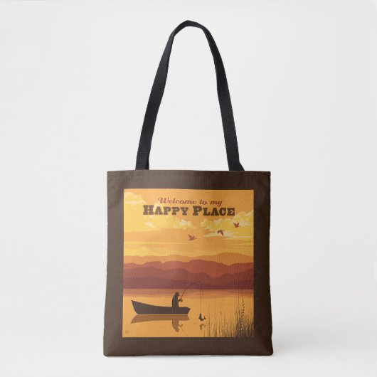Welkom op mijn gelukkige plek tote bag (Voorkant)