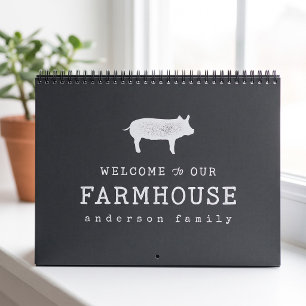 Welkom op onze boerderij Landelijke Varken Zwijn Kalender