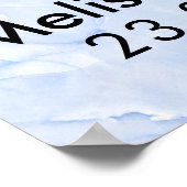 Welkom op onze bruiloft 2 Rode harten Poster (Hoek)