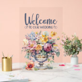 Welkom op onze bruiloft acryl teken acryl bord (Huwelijk)