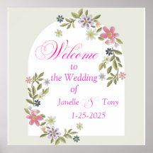 Welkom op onze bruiloft Foam Boards