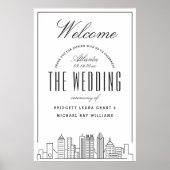 Welkom op onze bruiloft in Atlanta! Poster (Voorkant)