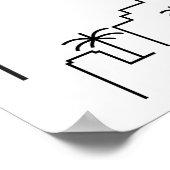 Welkom op onze bruiloft in Las Vegas! Poster (Hoek)