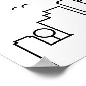 Welkom op onze bruiloft in San Diego! Poster (Hoek)