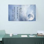 Welkom op onze bruiloft magische zwanen spandoek (Beurs)