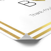 welkom op onze bruiloft , receptieliefde poster (Hoek)